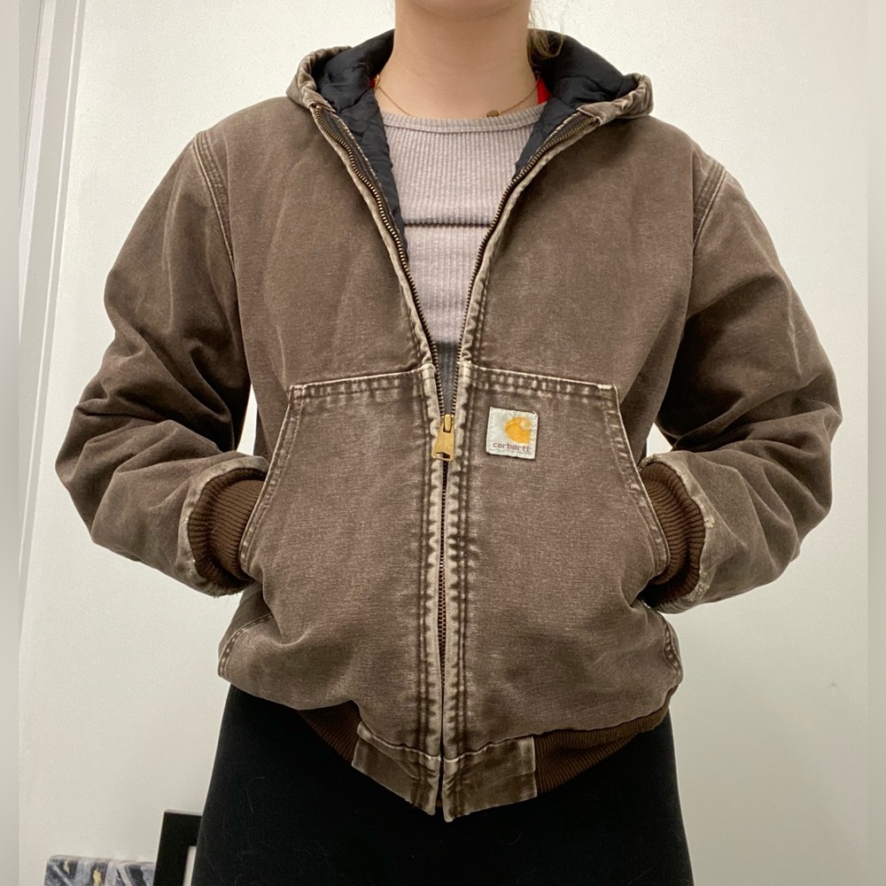 Brown Youth Large Carhartt Jacket